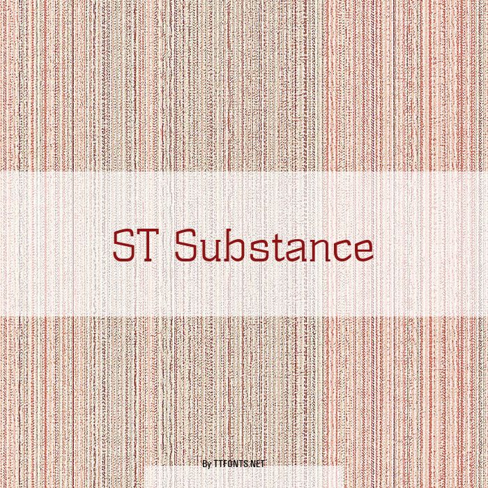 ST Substance example